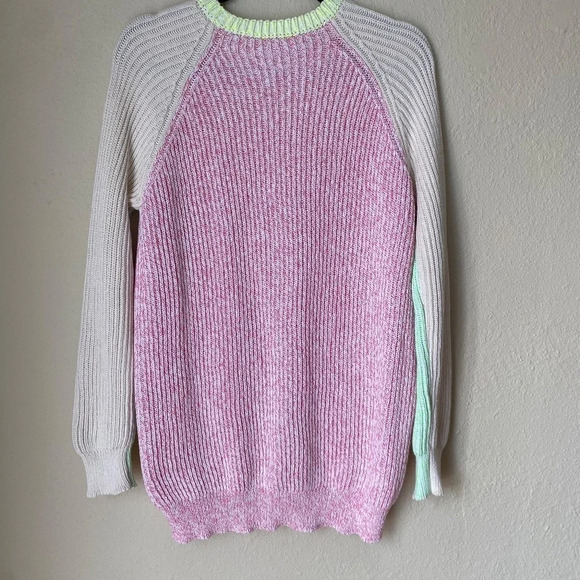 Stella McCartney colorblock sweater knitted long lined, size 40 - Picture 12 of 14